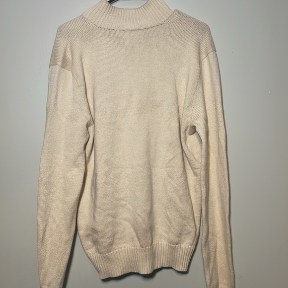 Polo by Ralph Lauren size extra large cream, quarter zip sweater - Picture 5 of 7